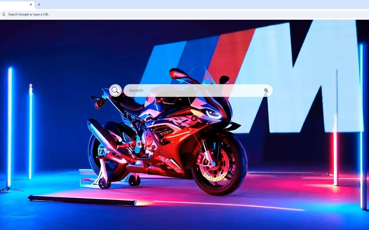 BMW M 1000 RR Neon Live Wallpaper